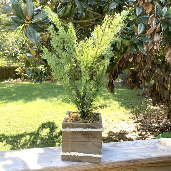 HOPE Artificial Plant Flower Pot Box 5 x 5 x 5 in 22 inches Tall - Picture 7 of 8